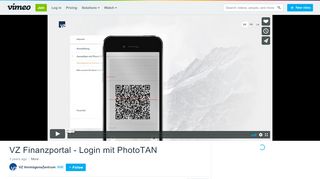 
                            4. VZ Finanzportal - Login mit PhotoTAN on Vimeo