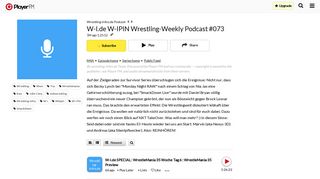 
                            5. W-I.de W-IPIN Wrestling-Weekly Podcast #073 Wrestling-infos.de ...