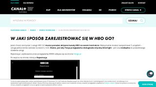 
                            12. W jaki sposób zarejestrować się w HBO GO na platformie nc+ ...