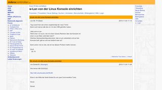 
                            10. w-Lan von der Linux Konsole einrichten - Mikrocontroller.net
