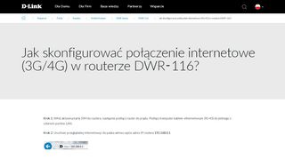 
                            3. w routerze DWR-116? - D-Link
