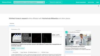 
                            4. W. Vonau's research works | Hochschule Mittweida, Mittweida (HSMW ...
