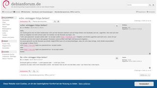 
                            7. w3m: einloggen https-Seiten? - debianforum.de