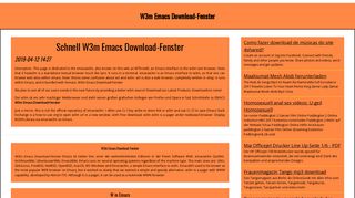 
                            9. W3m Emacs Download-Fenster