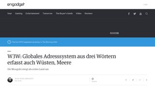 
                            10. W3W: Globales Adresssystem aus drei Wörtern erfasst auch Wüsten ...