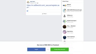 
                            4. W88 INDO - https://m.w88world.com/_secure/register ... - Facebook