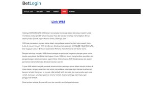 
                            5. W88 Mobile Login - BetMobile