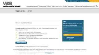 
                            6. wa Konto - Login - Wettbewerbe aktuell