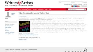 
                            8. W&A Recommends: London Writers' Cafe