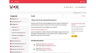 
                            7. Waar kan ik de webmail bereiken? - VDX