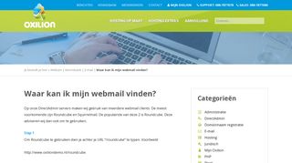 
                            10. Waar kan ik mijn webmail vinden? - Oxilion