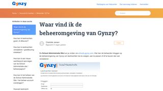 
                            6. Waar vind ik de beheeromgeving van Gynzy? – Gynzy