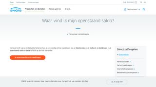 
                            6. Waar vind ik mijn openstaand saldo? - ENGIE Electrabel