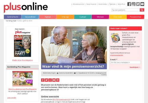 
                            10. Waar vind ik mijn pensioenoverzicht? | PlusOnline