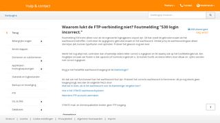 
                            7. Waarom lukt de FTP-verbinding niet? Foutmelding 