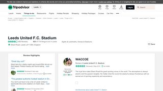 
                            13. WACCOE - Traveller Reviews - Leeds United F.C. Stadium - TripAdvisor