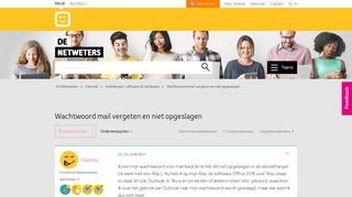 
                            3. Wachtwoord mail vergeten en niet opgeslagen - De Netweters