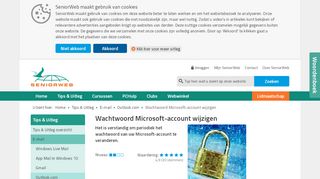 
                            8. Wachtwoord Microsoft-account wijzigen | SeniorWeb