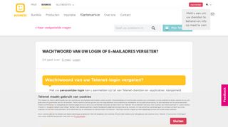 
                            2. Wachtwoord van uw login of e-mailadres vergeten? - Telenet