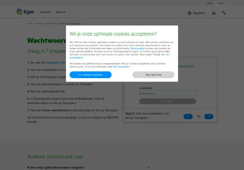 
                            6. Wachtwoord vergeten MijnKPN Zakelijk | KPN Zakelijk