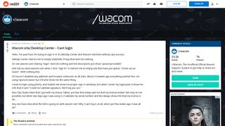 
                            1. Wacom site/Desktop Center - Cant login : wacom - Reddit