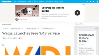 
                            3. Wadja Launches Free SMS Service - Mashable