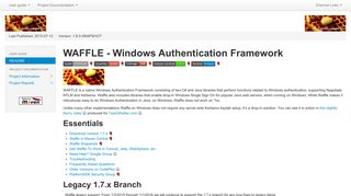 
                            5. waffle-parent – WAFFLE - Windows Authentication Framework