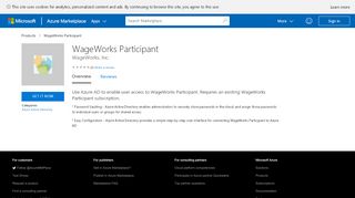 
                            5. WageWorks Participant - Azure Marketplace - Microsoft