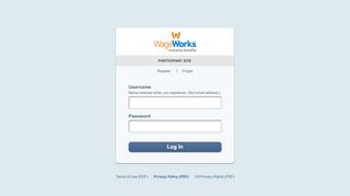 
                            1. WageWorks - Participant Login