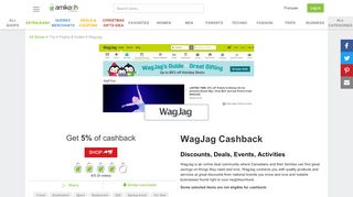 
                            8. WagJag | Deals & Discounts on Events & Activities. - Amikash