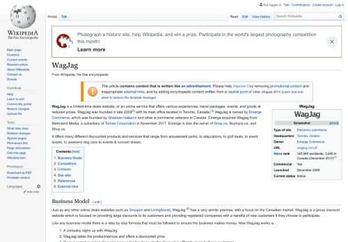 
                            6. WagJag - Wikipedia