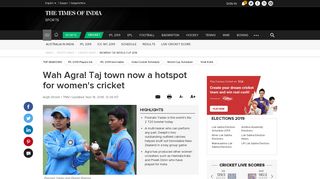 
                            9. Wah Agra! Taj town now a hotspot for women's cricket | Cricket News ...