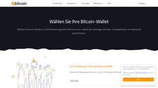 
                            4. Wählen Sie Ihre Wallet - Bitcoin - Bitcoin.org