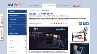 
                            10. Waipu TV einrichten - So kommt Waipu TV auf Smartphone & Fernseher