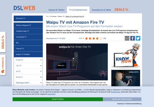 
                            12. Waipu TV mit Amazon Fire TV - Live-TV auf den Fernseher waipen