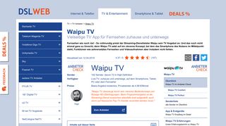 
                            5. Waipu TV - Sender, Pakete, Funktionen, App im Test - DSLWeb