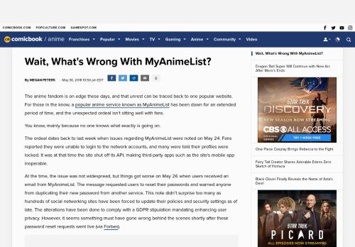 
                            6. Wait, What's Wrong With MyAnimeList? - ComicBook.com