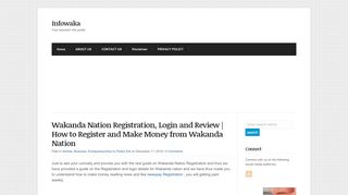 
                            5. Wakanda Nation Registration, Login and Review | How to Register and