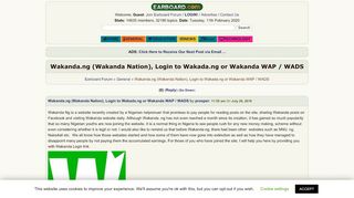 
                            9. Wakanda.ng (Wakanda Nation), Login to Wakada.ng or Wakanda ...
