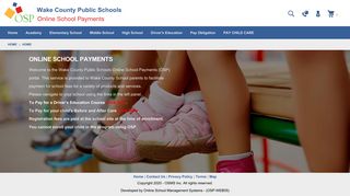 
                            6. Wake County Public Schools - Online School Payments