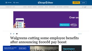 
                            4. Walgreens cutting some employee benefits after announcing $100M ...