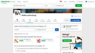 
                            11. Walker Advertising Director Jobs in Los Angeles, CA | Glassdoor.ca