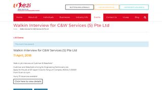 
                            11. Walkin Interview for C&W Services (S) Pte Ltd - Employment and ...