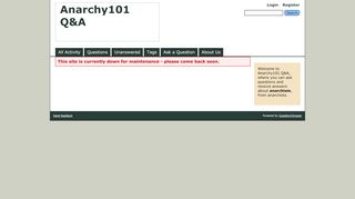 
                            12. Wall for SincereP - Anarchy101 Q&A