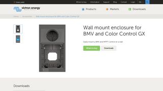 
                            10. Wall mount enclosure for BMV and Color Control GX - Victron Energy