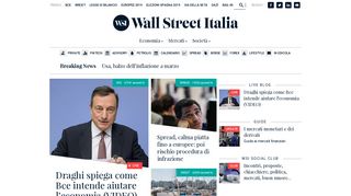 
                            12. Wall Street Italia: Notizie su Economia, Finanza e Borsa