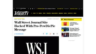 
                            7. Wall Street Journal Site Hacked With Pro-PewDiePie ...
