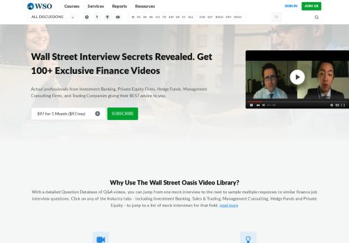 
                            4. Wall Street Videos - Wall Street Oasis