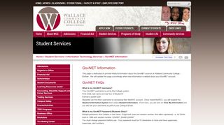 
                            11. Wallace Community College | GovNET Information