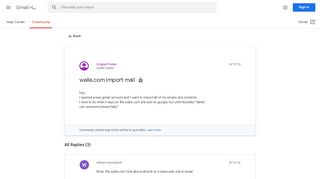 
                            8. walla.com import mail - Google Product Forums